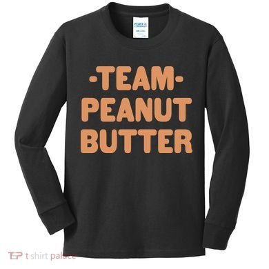Team Peanut Butter Kids Long Sleeve Shirt