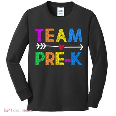 Team Pre-K  Kids Long Sleeve Shirt