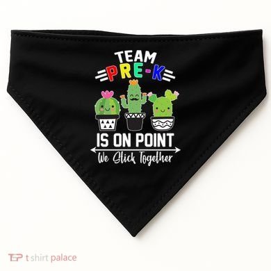 Team Pre-K Is On Point USA-Made Doggie Bandana