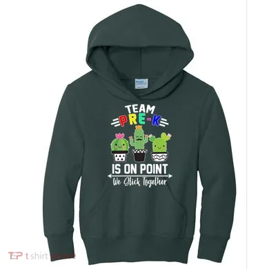 Team Pre-K Is On Point Kids Hoodie