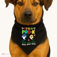 Team Pre-K Shark Doo Doo Doo USA-Made Doggie Bandana thumb 1