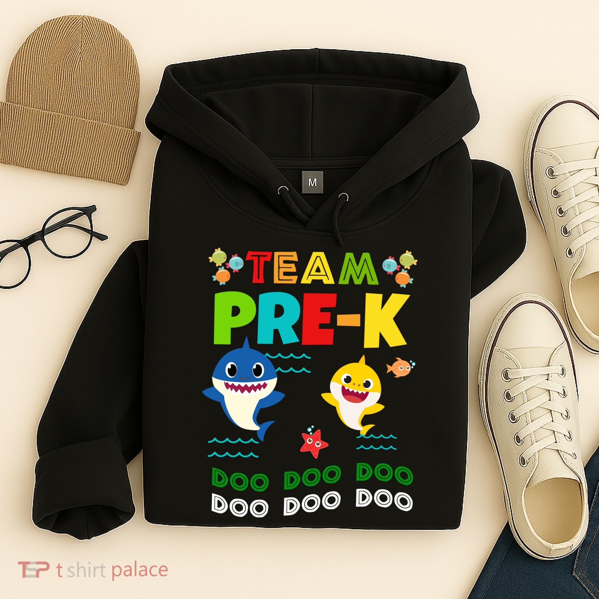 Team Pre-K Shark Doo Doo Doo Hoodie