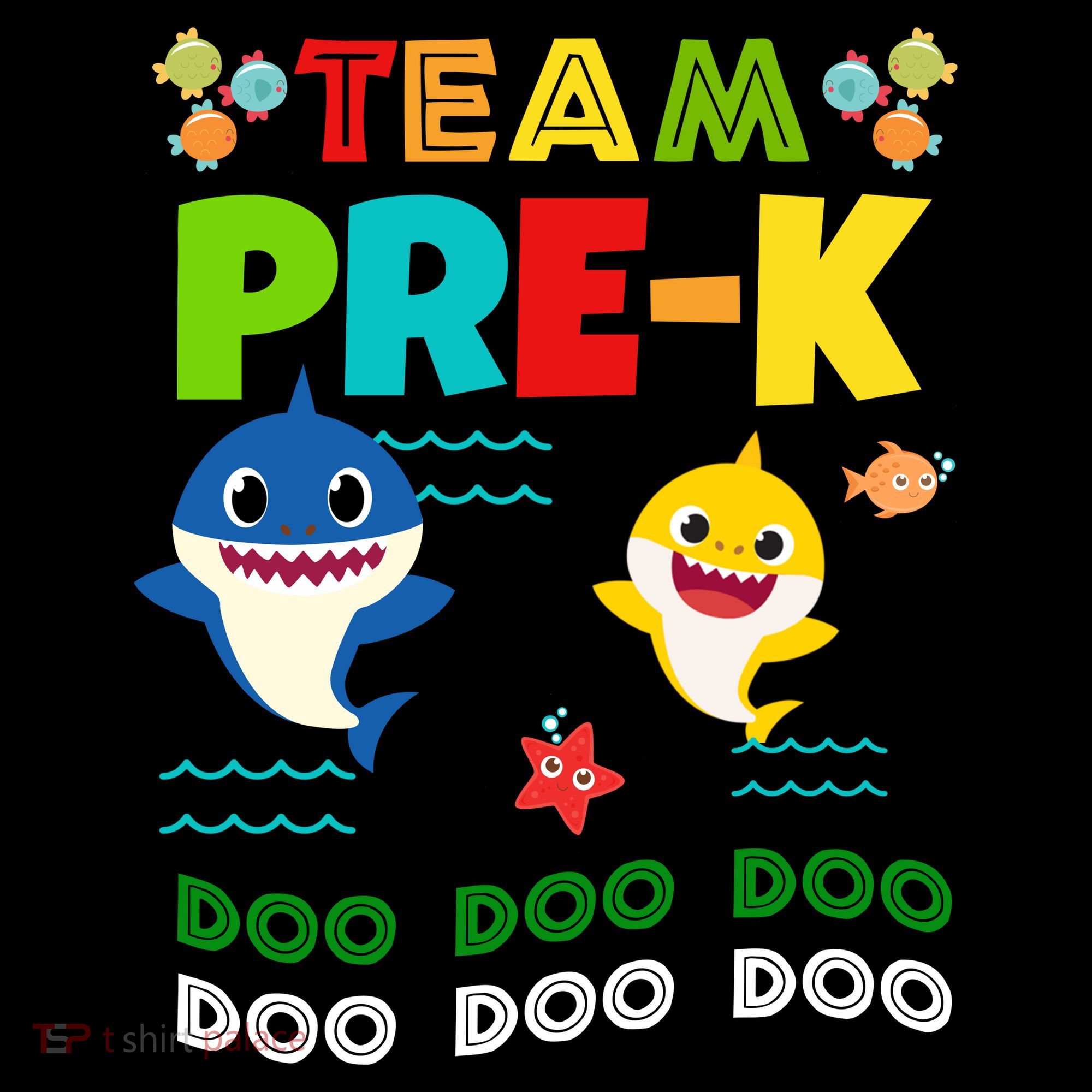 Team Pre-K Shark Doo Doo Doo Long Sleeve Shirt