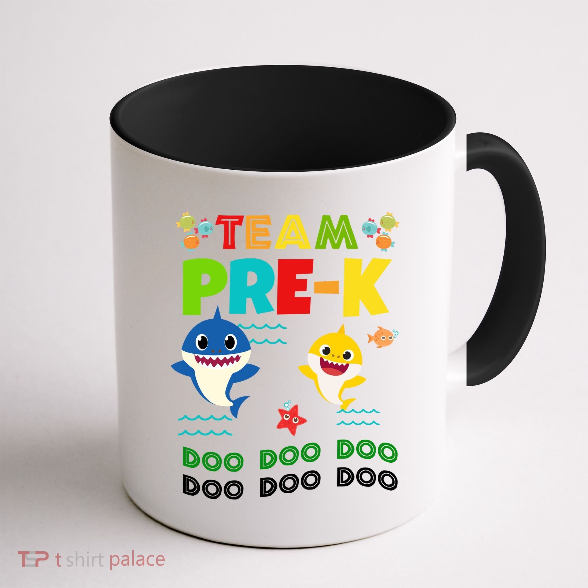 Team Pre-K Shark Doo Doo Doo Coffee Mug