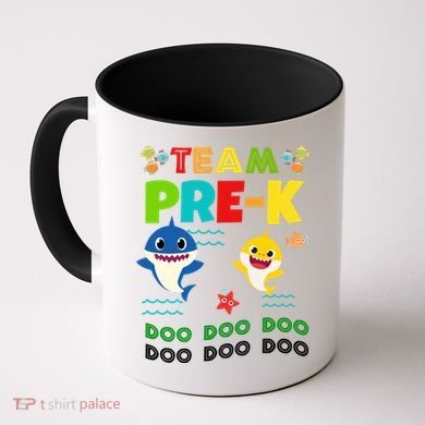 Team Pre-K Shark Doo Doo Doo Coffee Mug