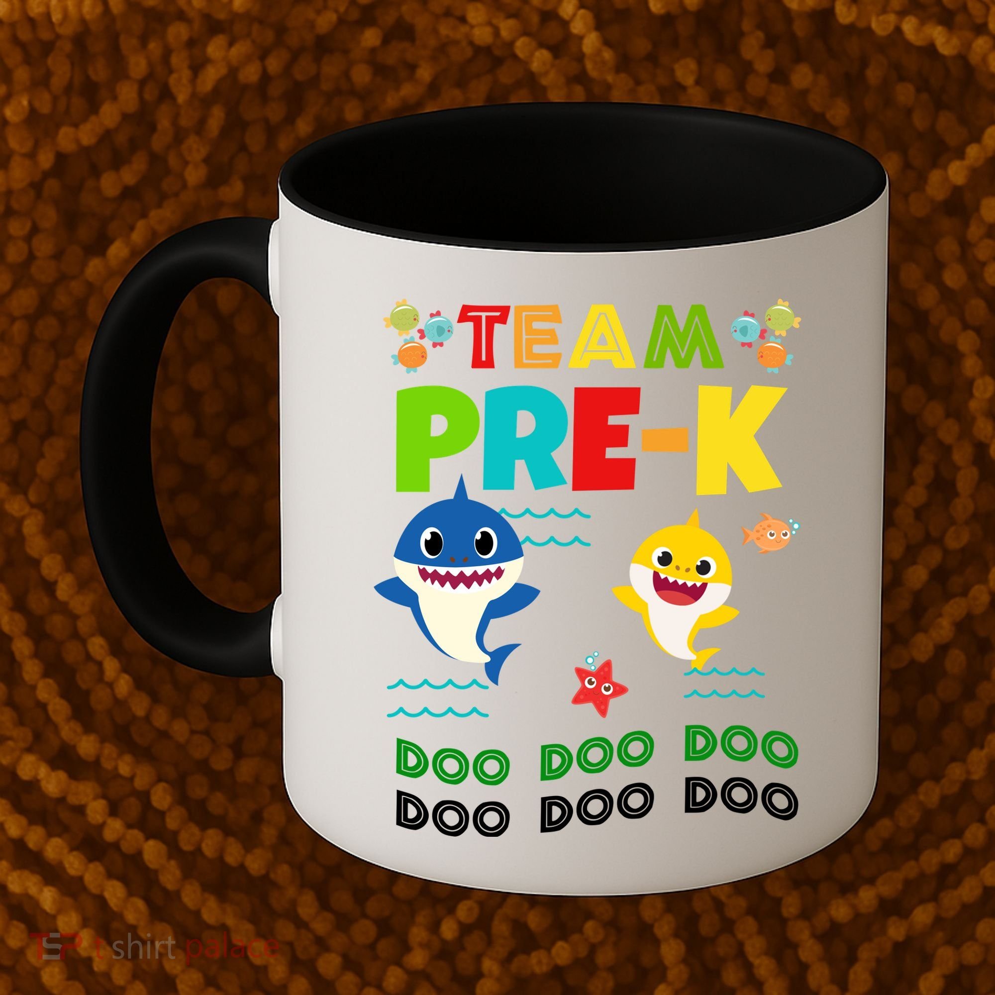 Team Pre-K Shark Doo Doo Doo Coffee Mug