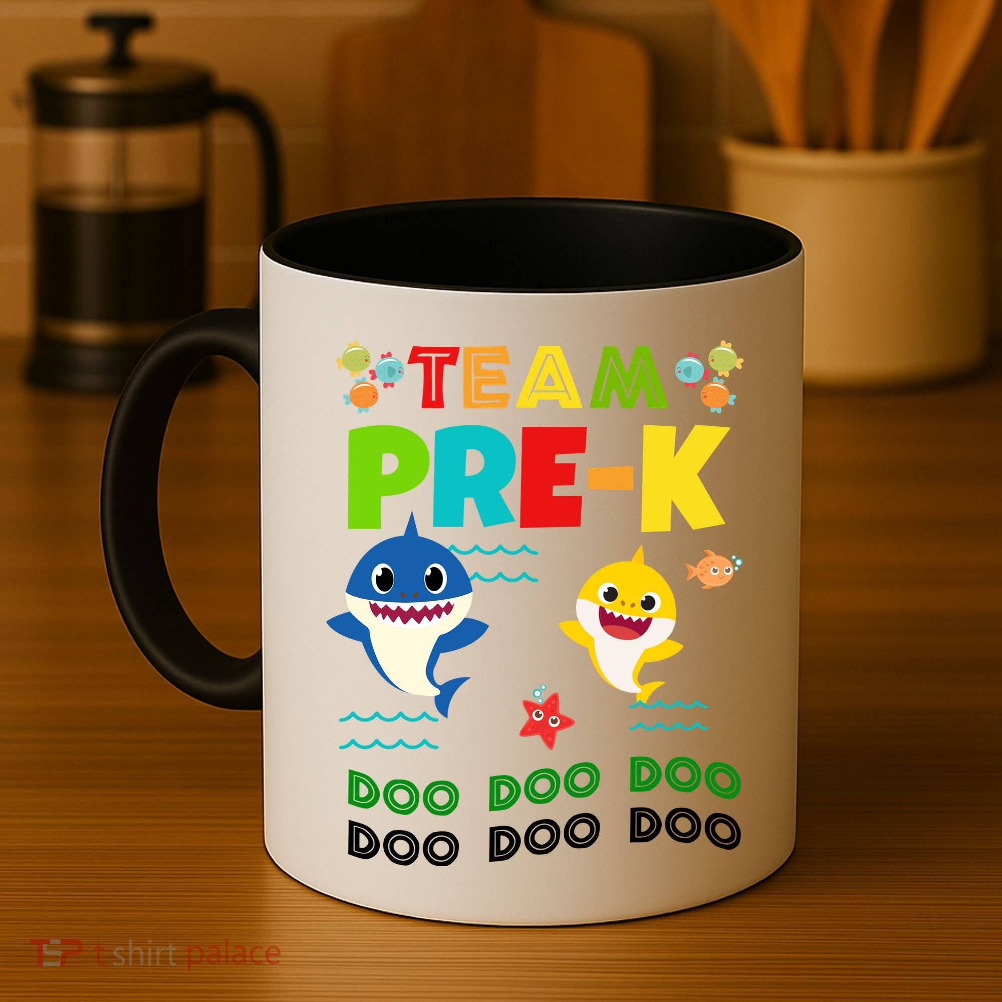 Team Pre-K Shark Doo Doo Doo Coffee Mug