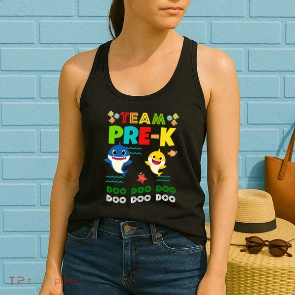 Team Pre-K Shark Doo Doo Doo Women's Tank Top