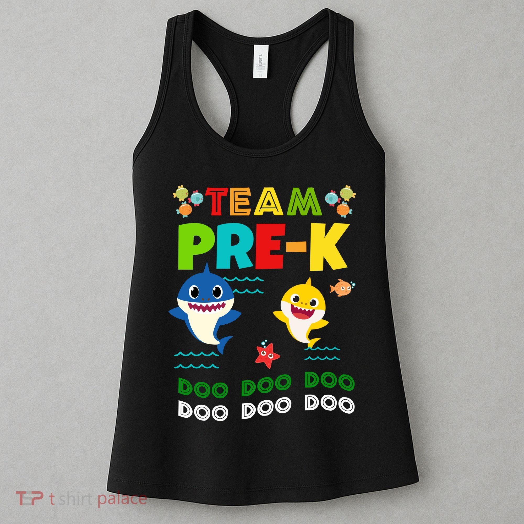Team Pre-K Shark Doo Doo Doo Women's Tank Top