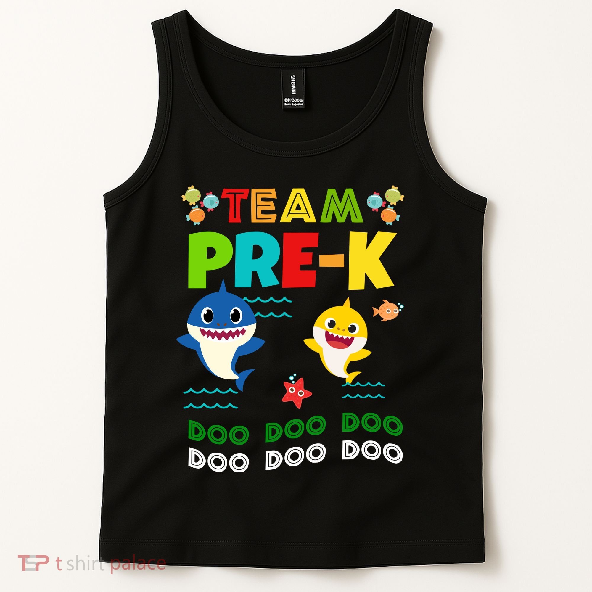 Team Pre-K Shark Doo Doo Doo Tank Top