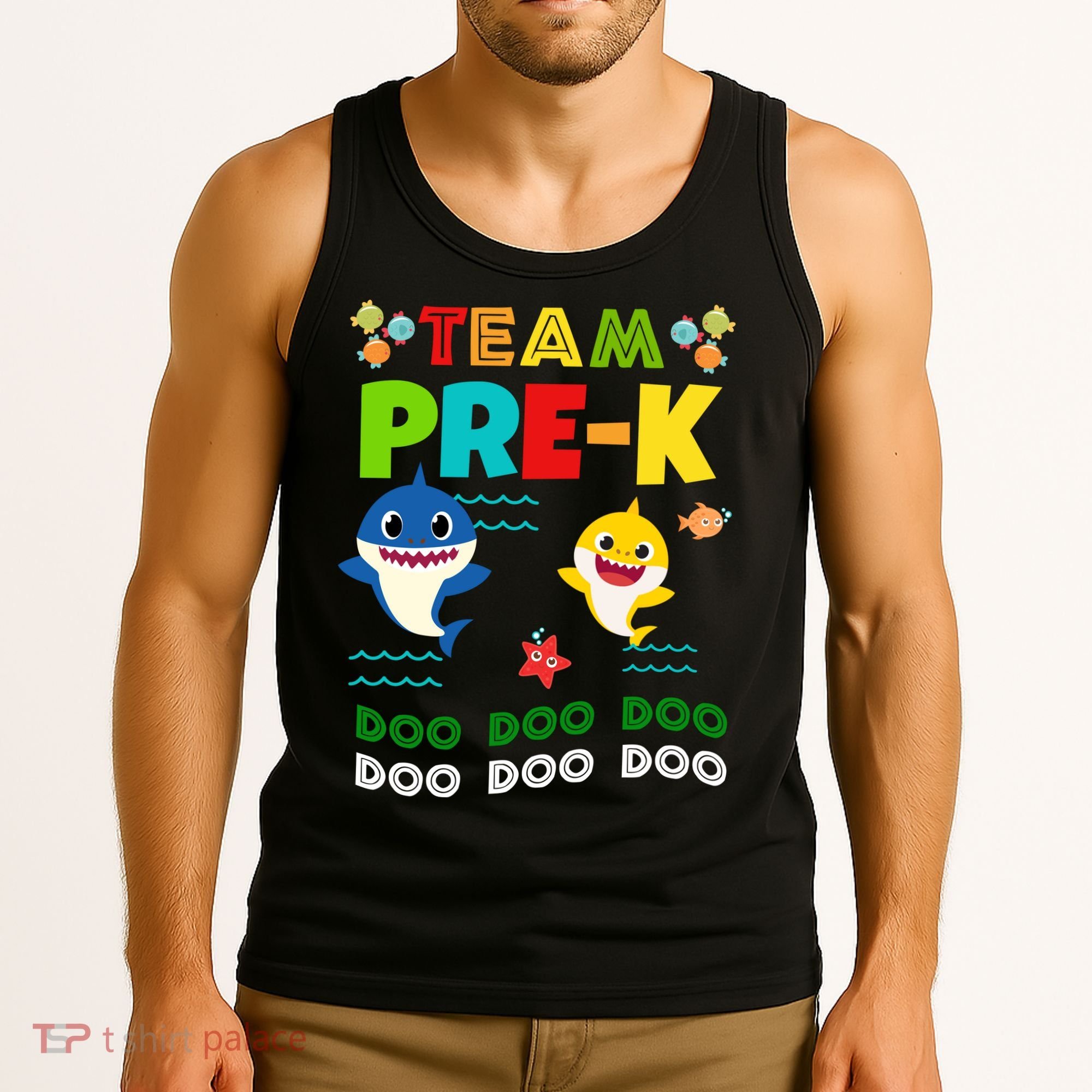 Team Pre-K Shark Doo Doo Doo Tank Top