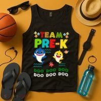 Team Pre-K Shark Doo Doo Doo Tank Top thumb 4