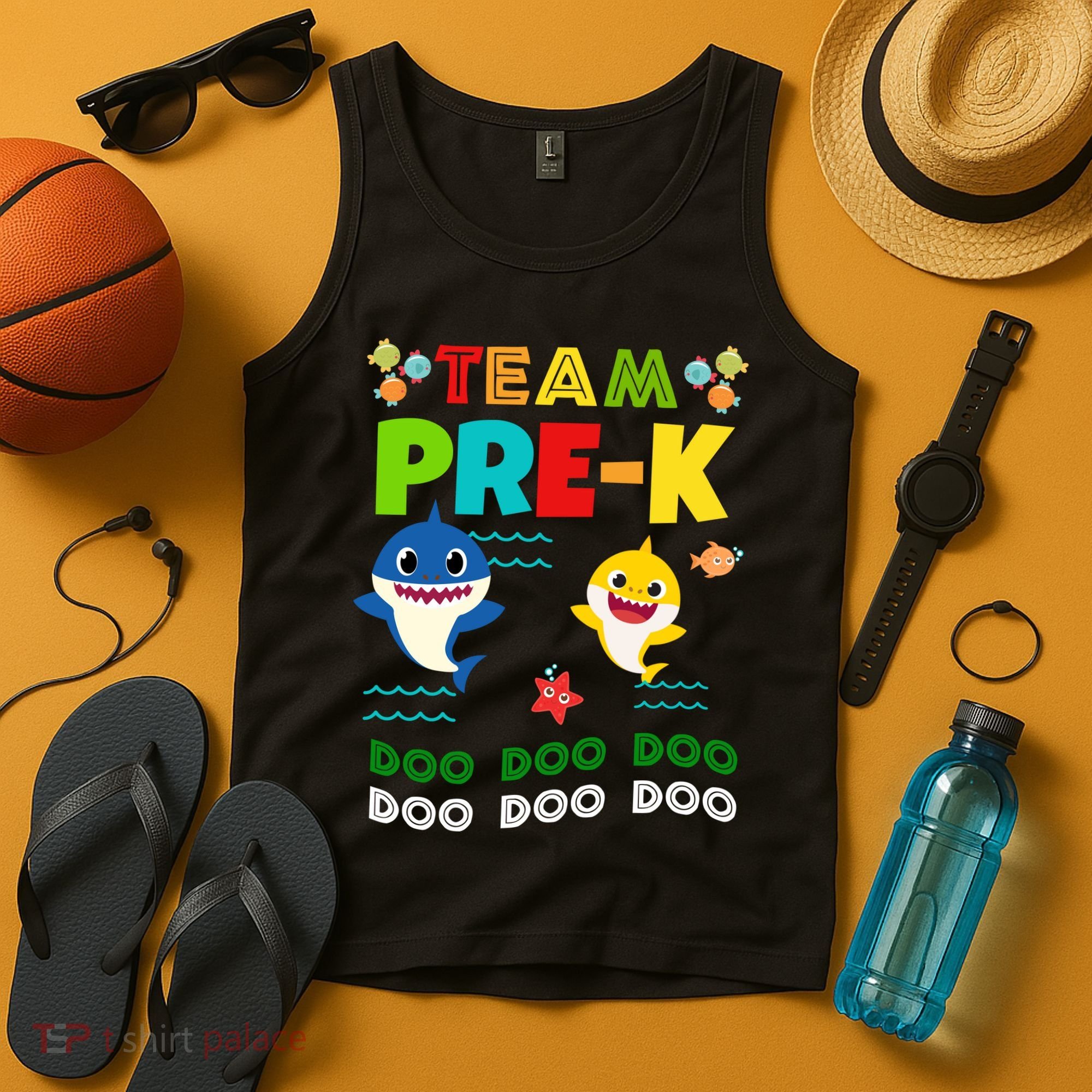 Team Pre-K Shark Doo Doo Doo Tank Top