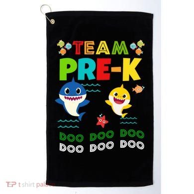 Team Pre-K Shark Doo Doo Doo Golf Towel