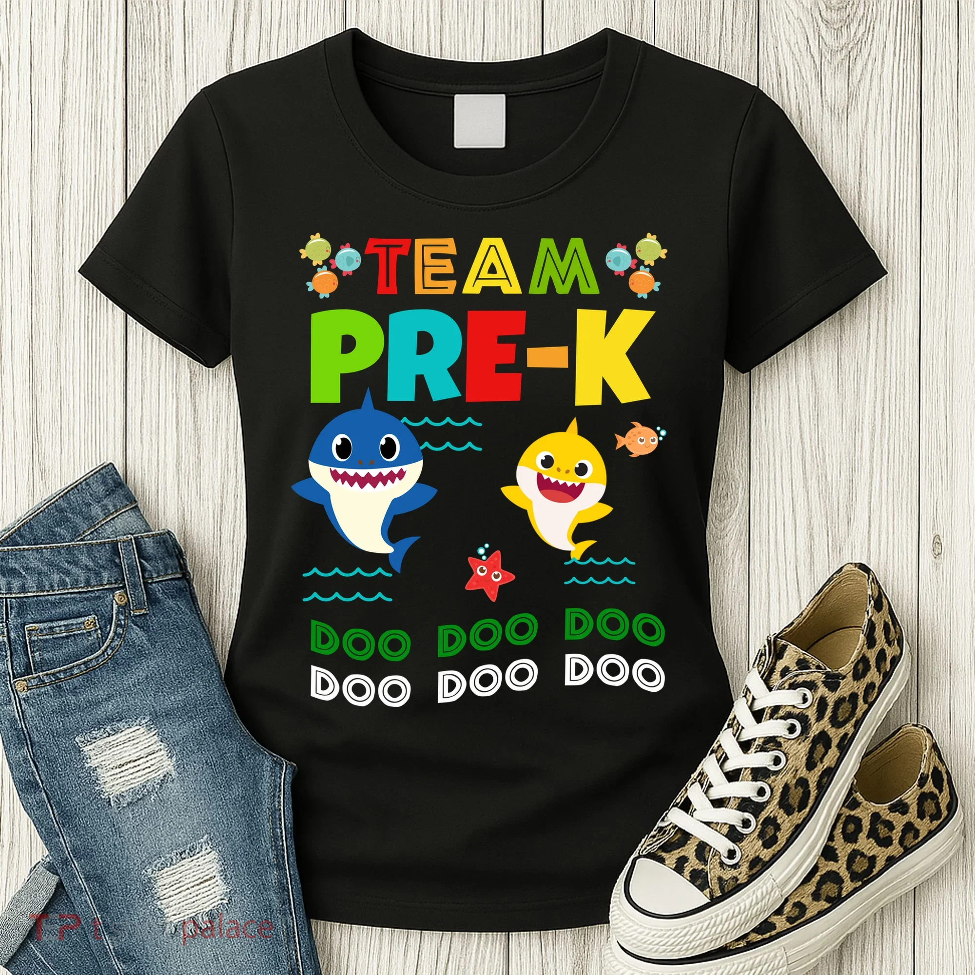 Team Pre-K Shark Doo Doo Doo Women's T-Shirt