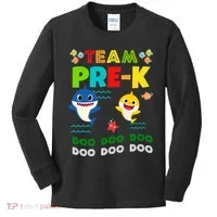 Team Pre-K Shark Doo Doo Doo Kids Long Sleeve Shirt thumb 0