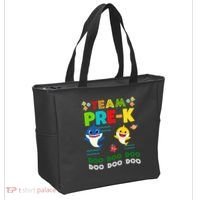 Team Pre-K Shark Doo Doo Doo Tote Bag thumb 2