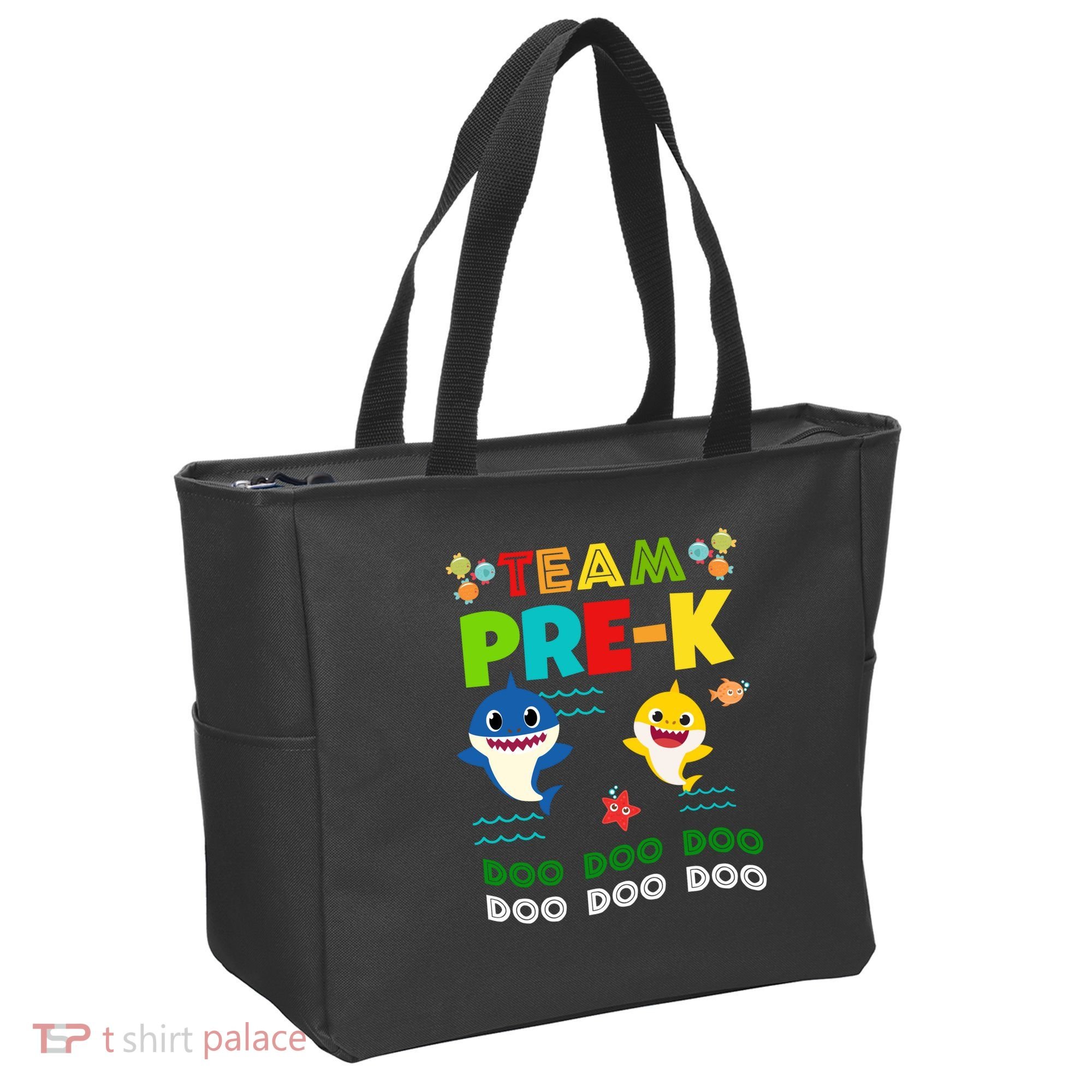 Team Pre-K Shark Doo Doo Doo Tote Bag