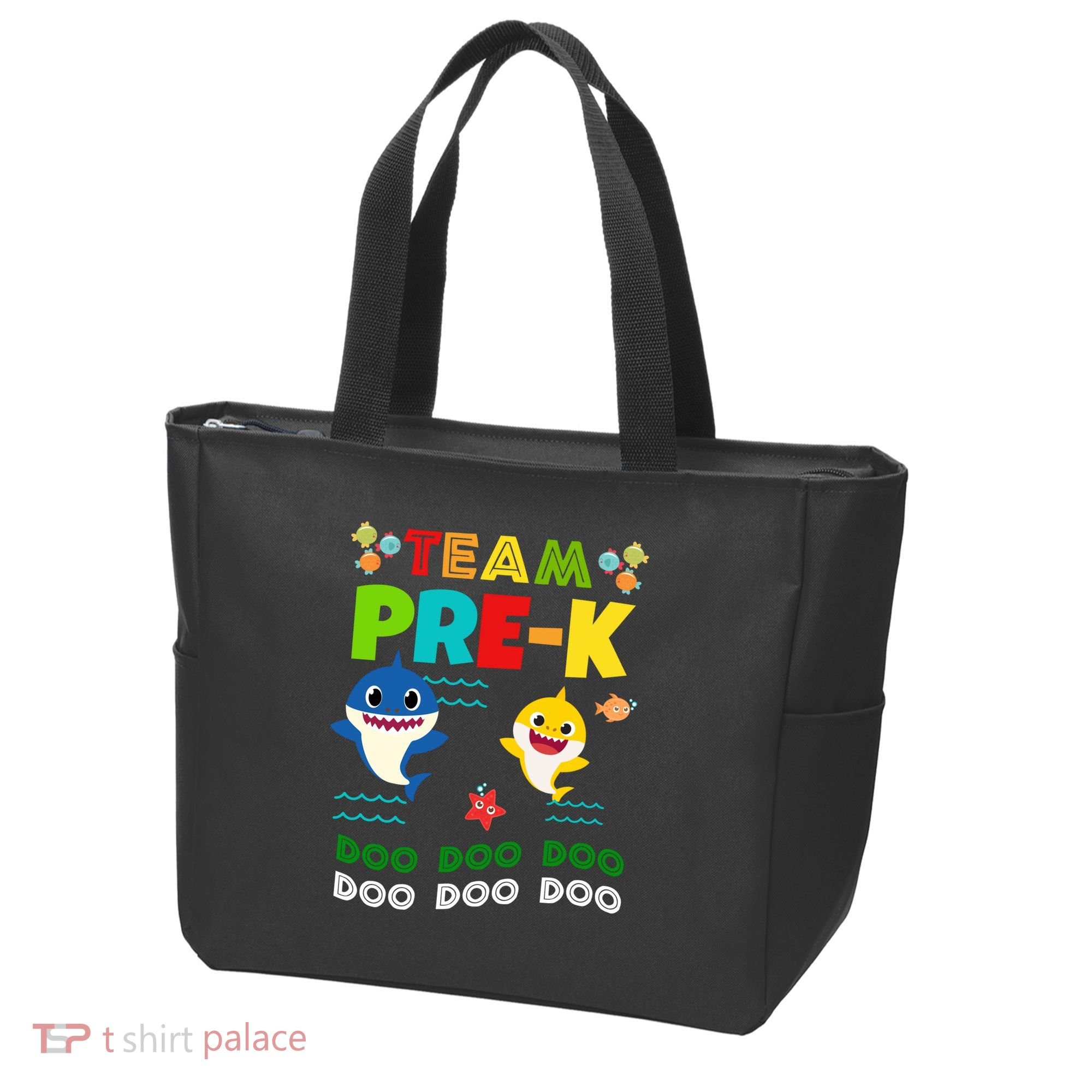 Team Pre-K Shark Doo Doo Doo Tote Bag