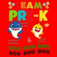 Team Pre-K Shark Doo Doo Doo Santa Hat thumb 1