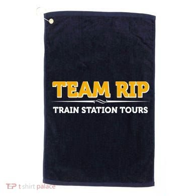 Team Rip Train Station Tours Yellowstone Golf Towel