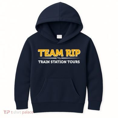 Team Rip Train Station Tours Yellowstone Kids Hoodie