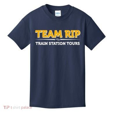 Team Rip Train Station Tours Yellowstone Kids T-Shirt