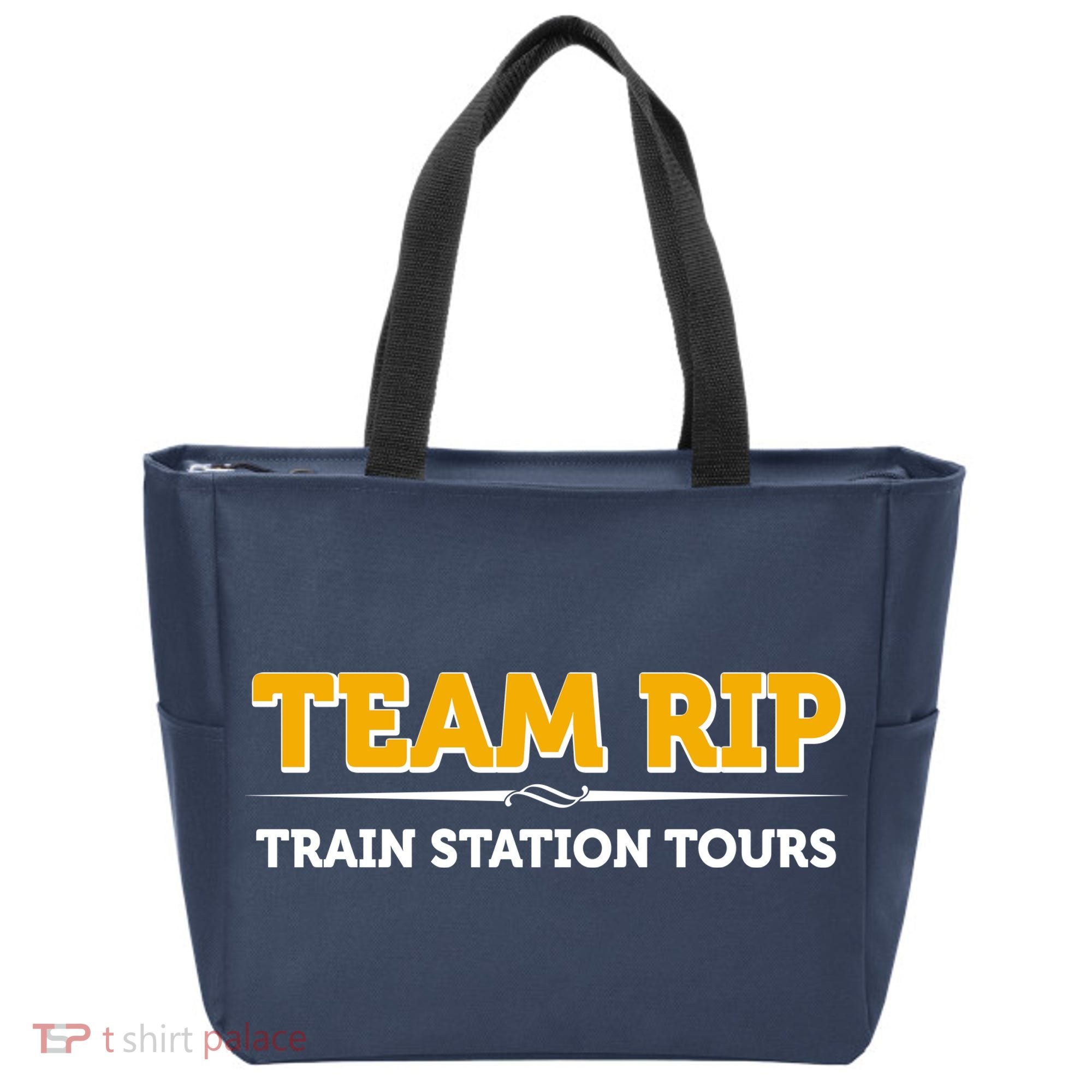 Team Rip Train Station Tours Yellowstone Tote Bag