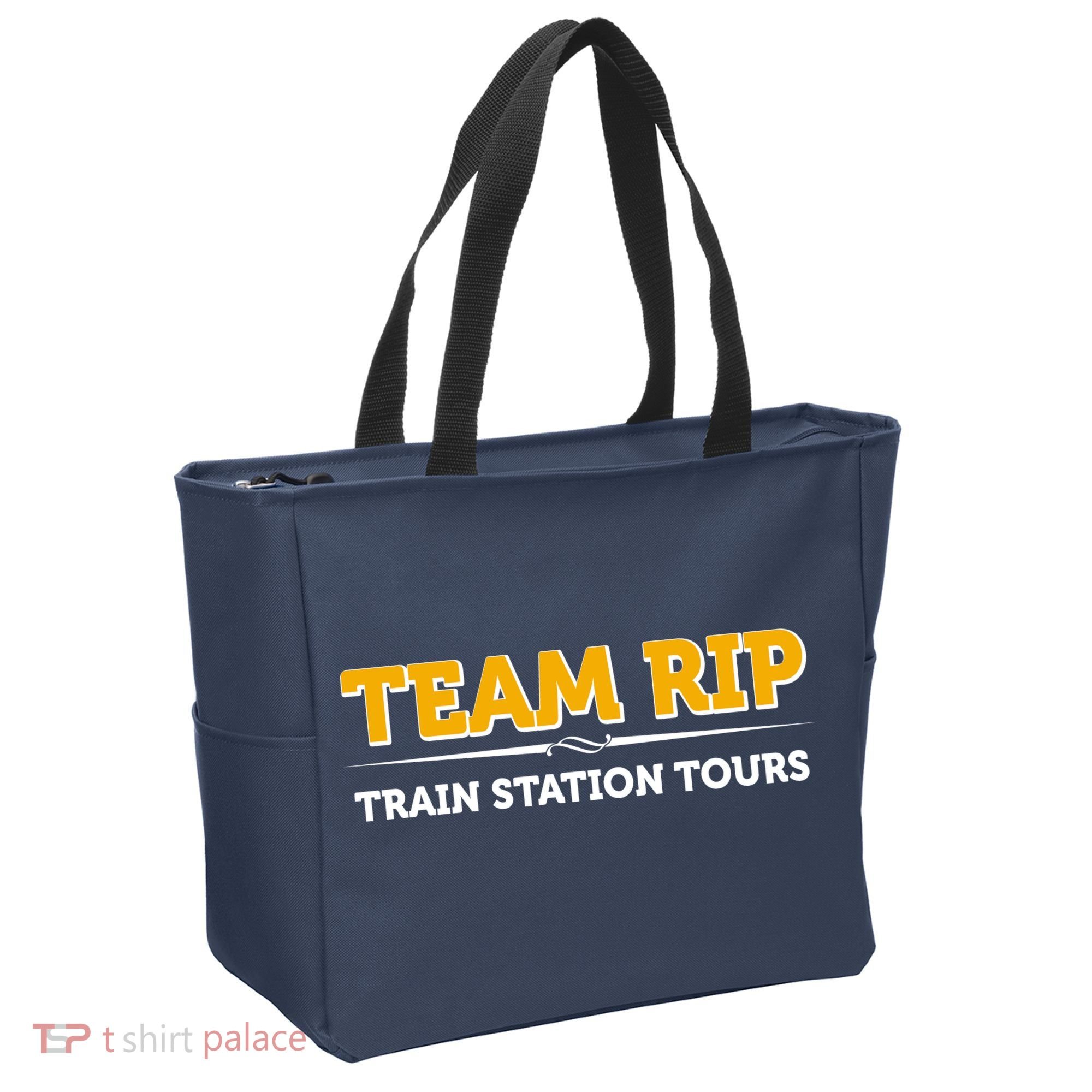 Team Rip Train Station Tours Yellowstone Tote Bag