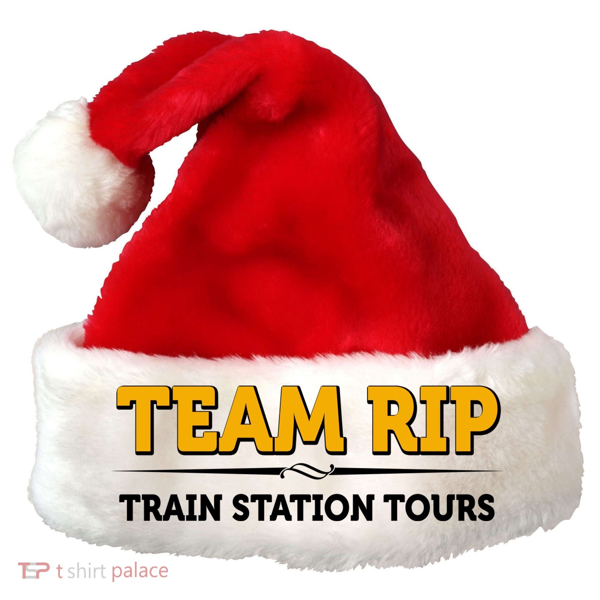 Team Rip Train Station Tours Yellowstone Santa Hat