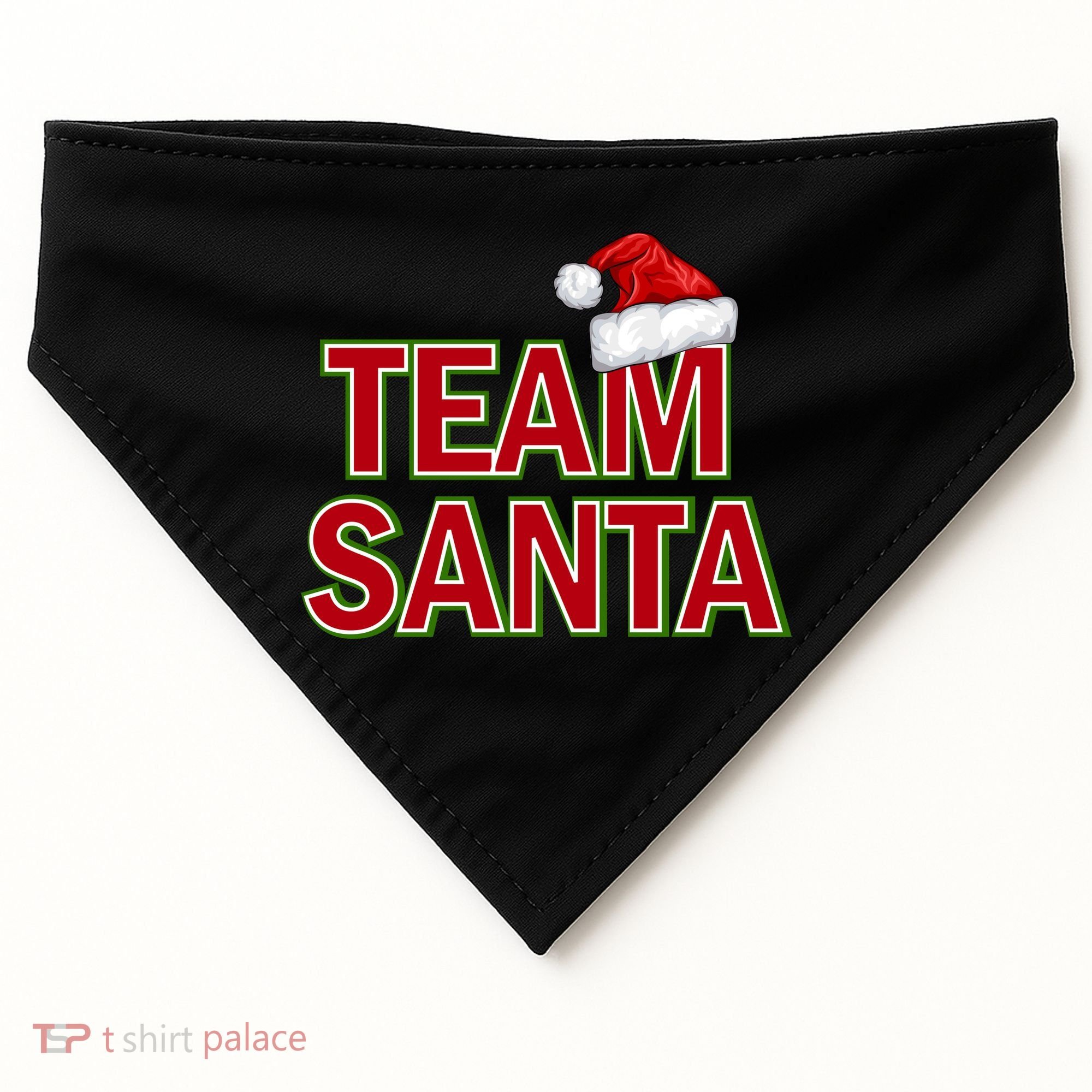 Team Santa Logo USA-Made Doggie Bandana