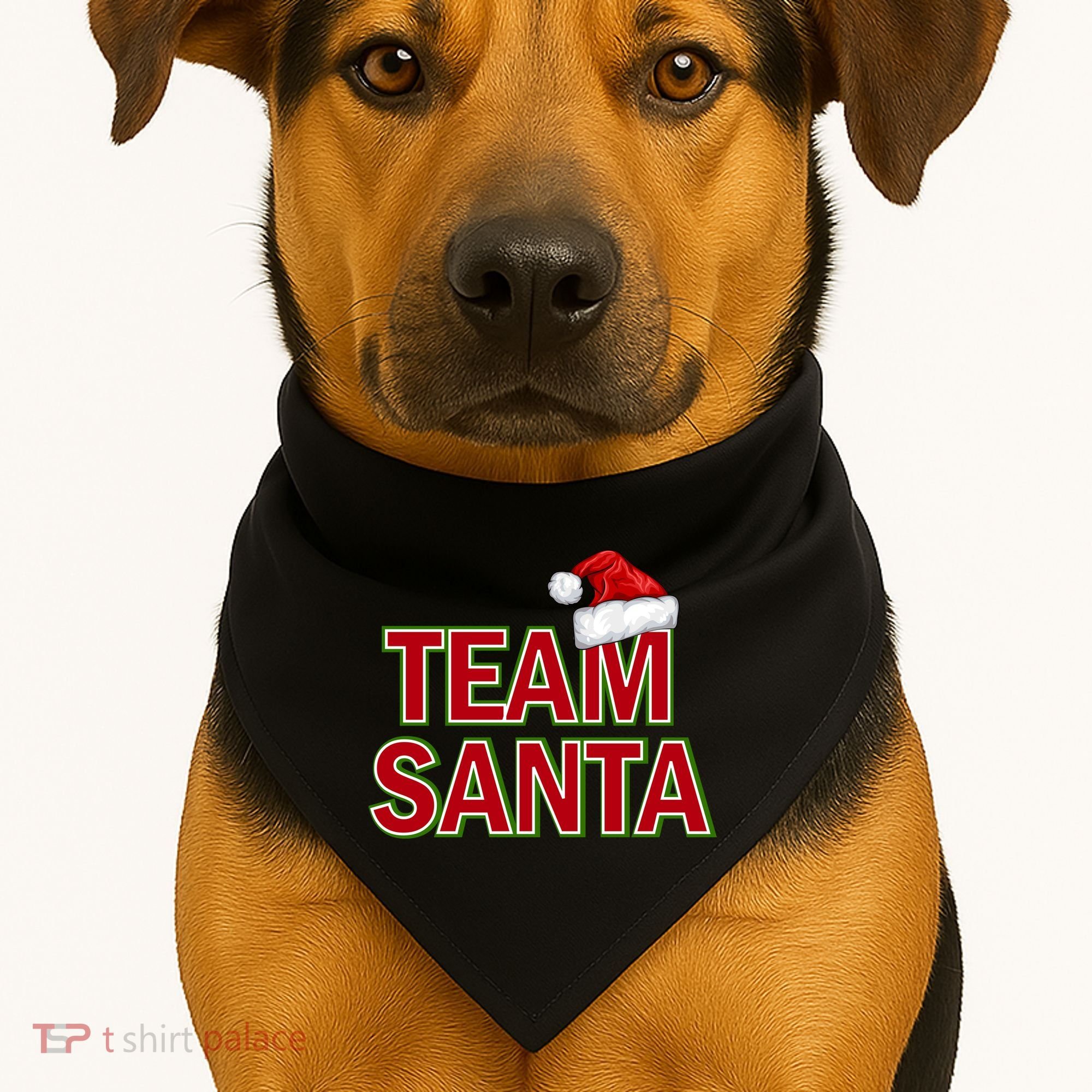 Team Santa Logo USA-Made Doggie Bandana