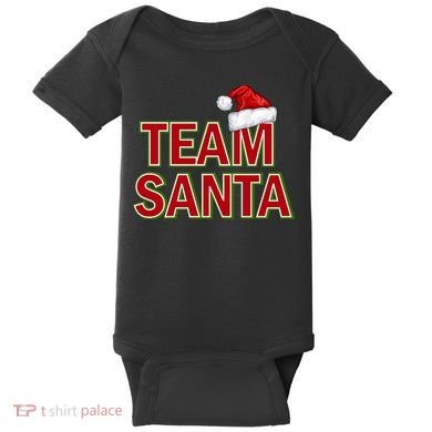 Team Santa Logo Baby Bodysuit