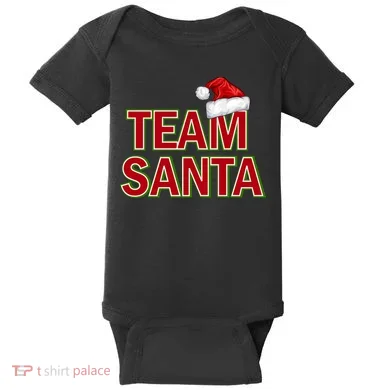 Team Santa Logo Baby Bodysuit