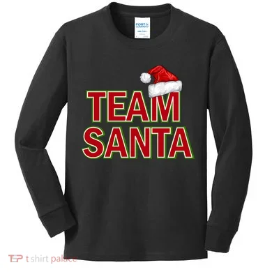 Team Santa Logo Kids Long Sleeve Shirt
