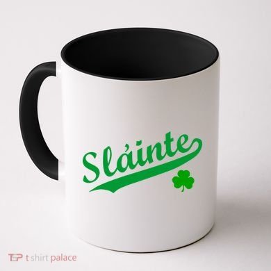 Team Slainte Irish Clover St. Patrick's Day Coffee Mug