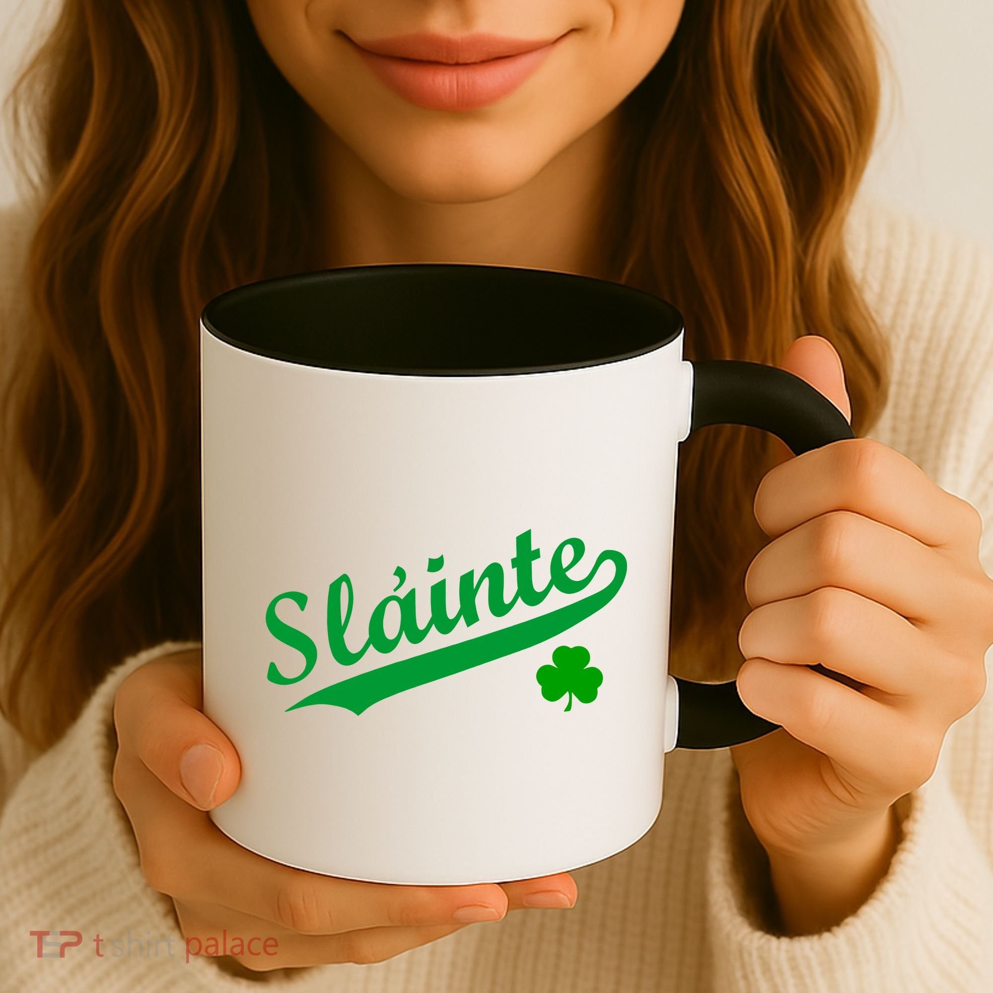 Team Slainte Irish Clover St. Patrick's Day Coffee Mug