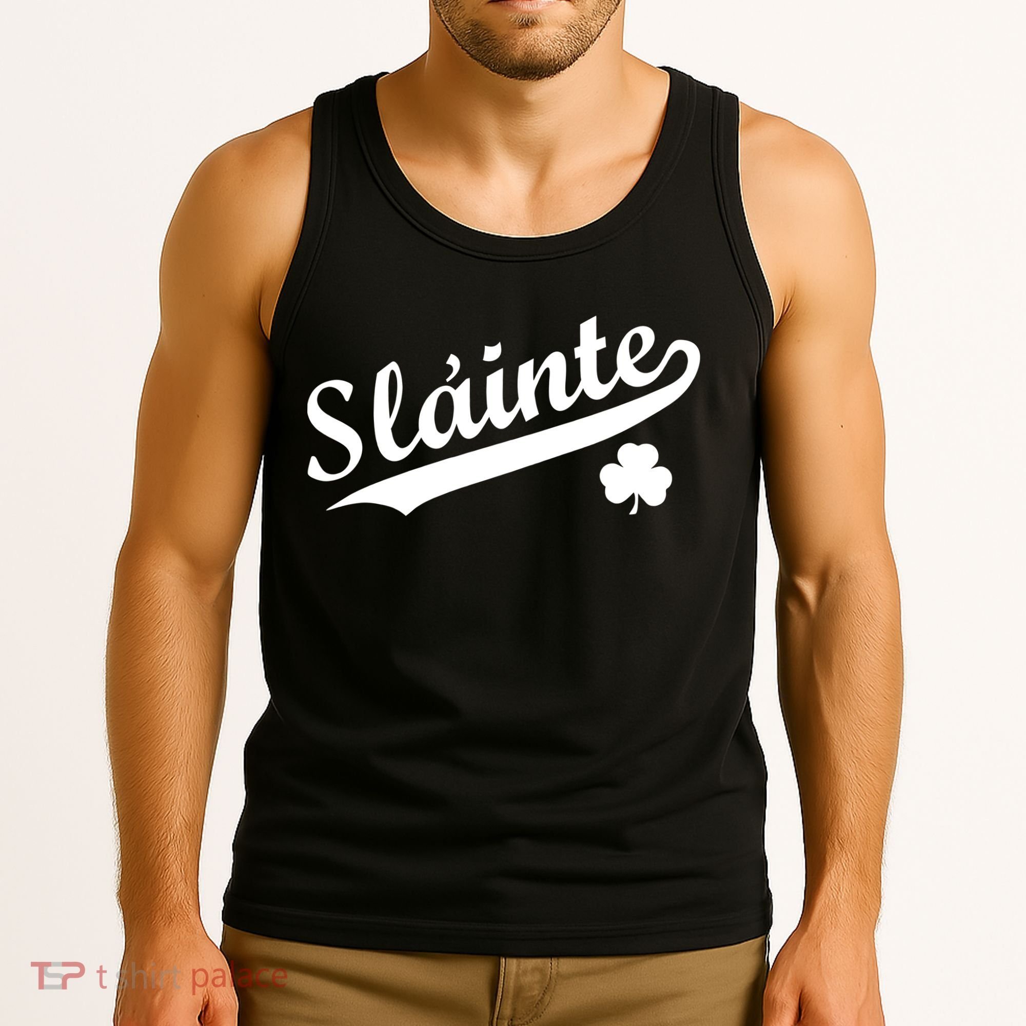 Team Slainte Irish Clover St. Patrick's Day Tank Top