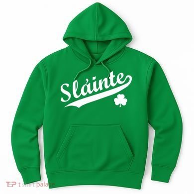 Team Slainte Irish Clover St. Patrick's Day Hoodie