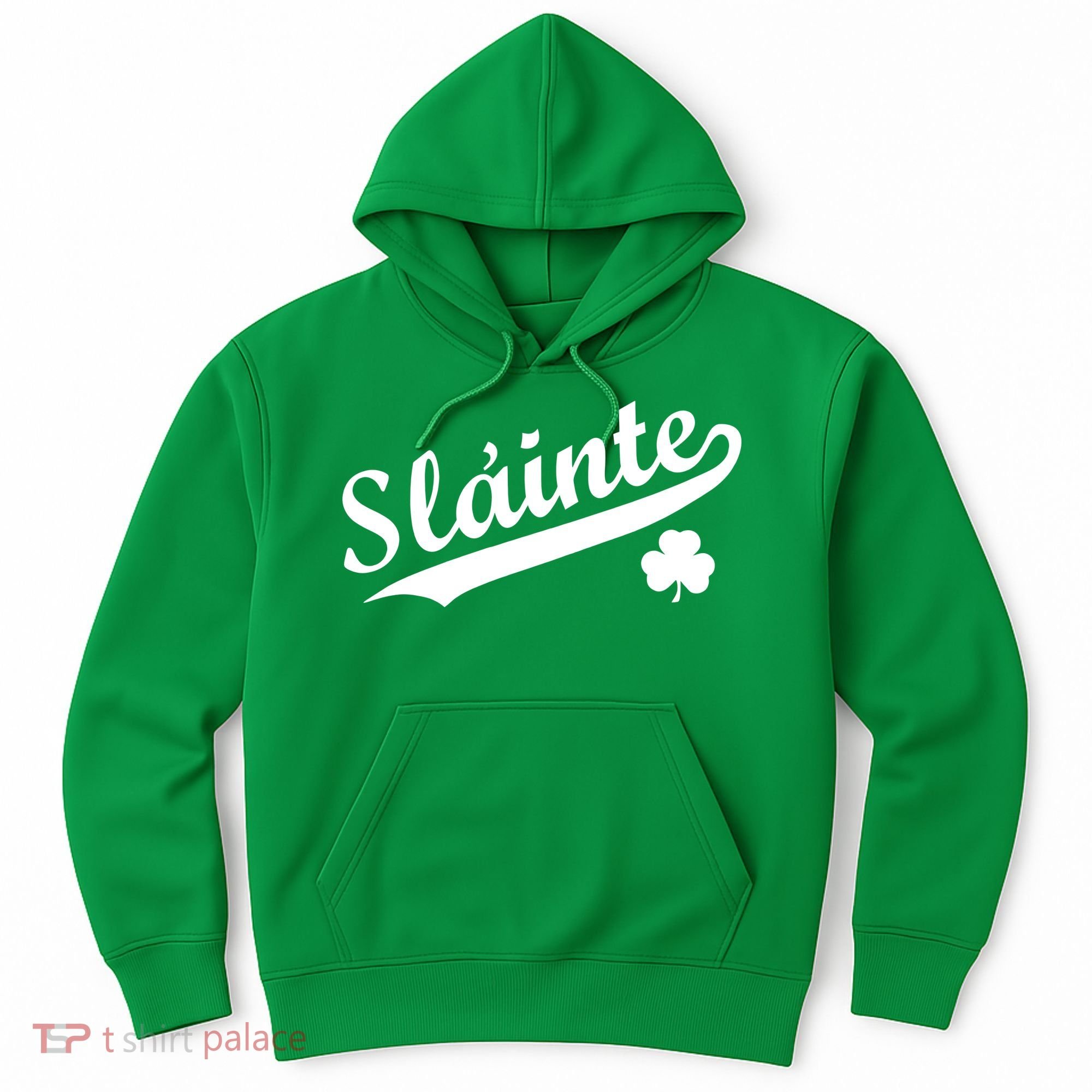 Team Slainte Irish Clover St. Patrick's Day Hoodie