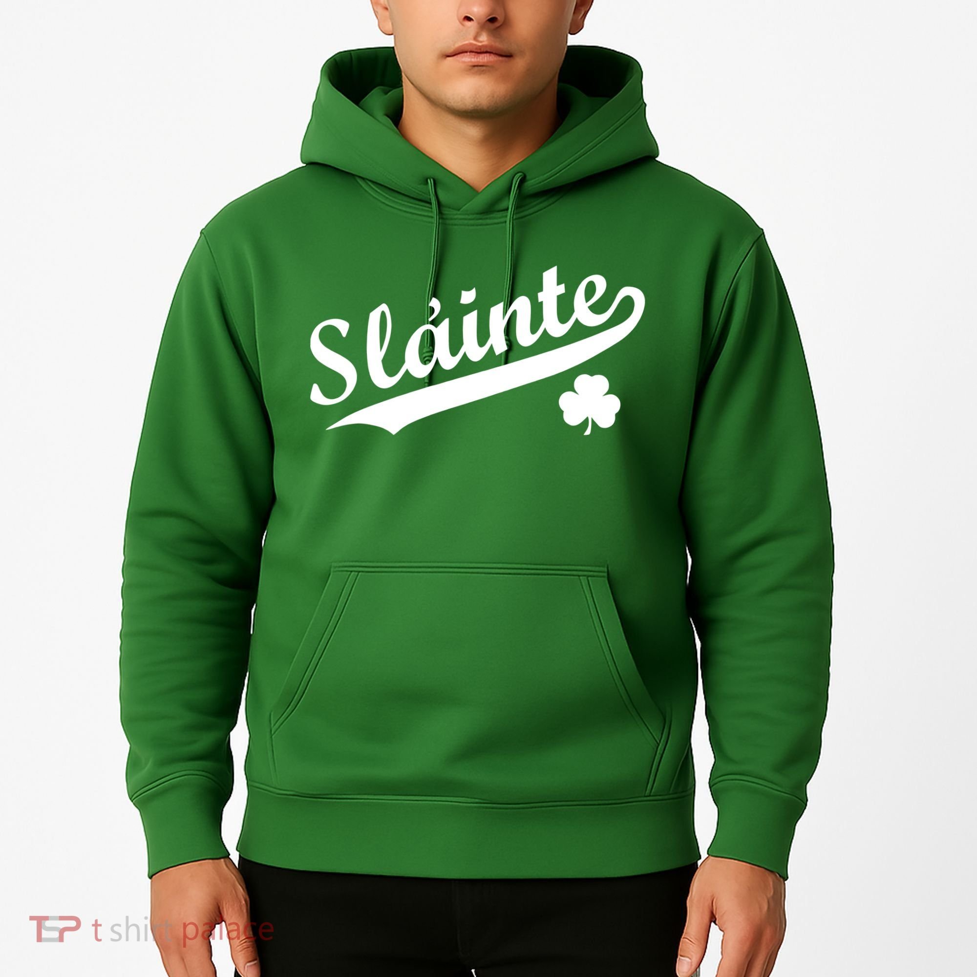 Team Slainte Irish Clover St. Patrick's Day Hoodie