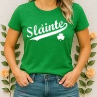 Team Slainte Irish Clover St. Patrick's Day Women's T-Shirt thumb 2
