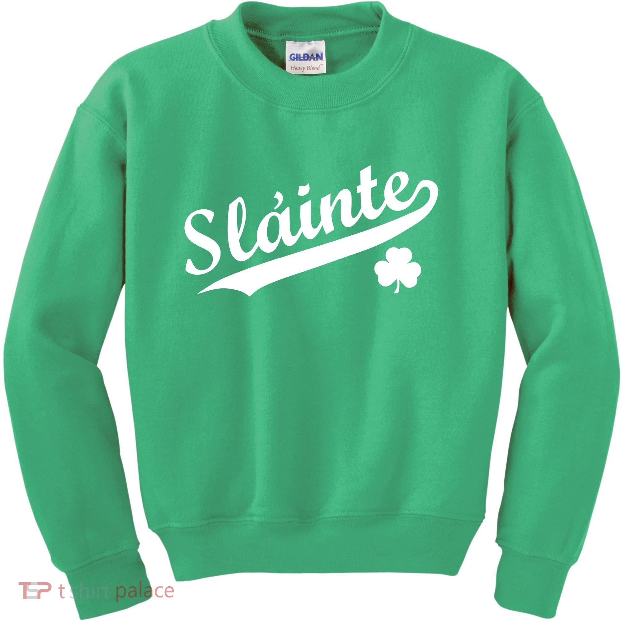 Team Slainte Irish Clover St. Patrick's Day Kids Sweatshirt