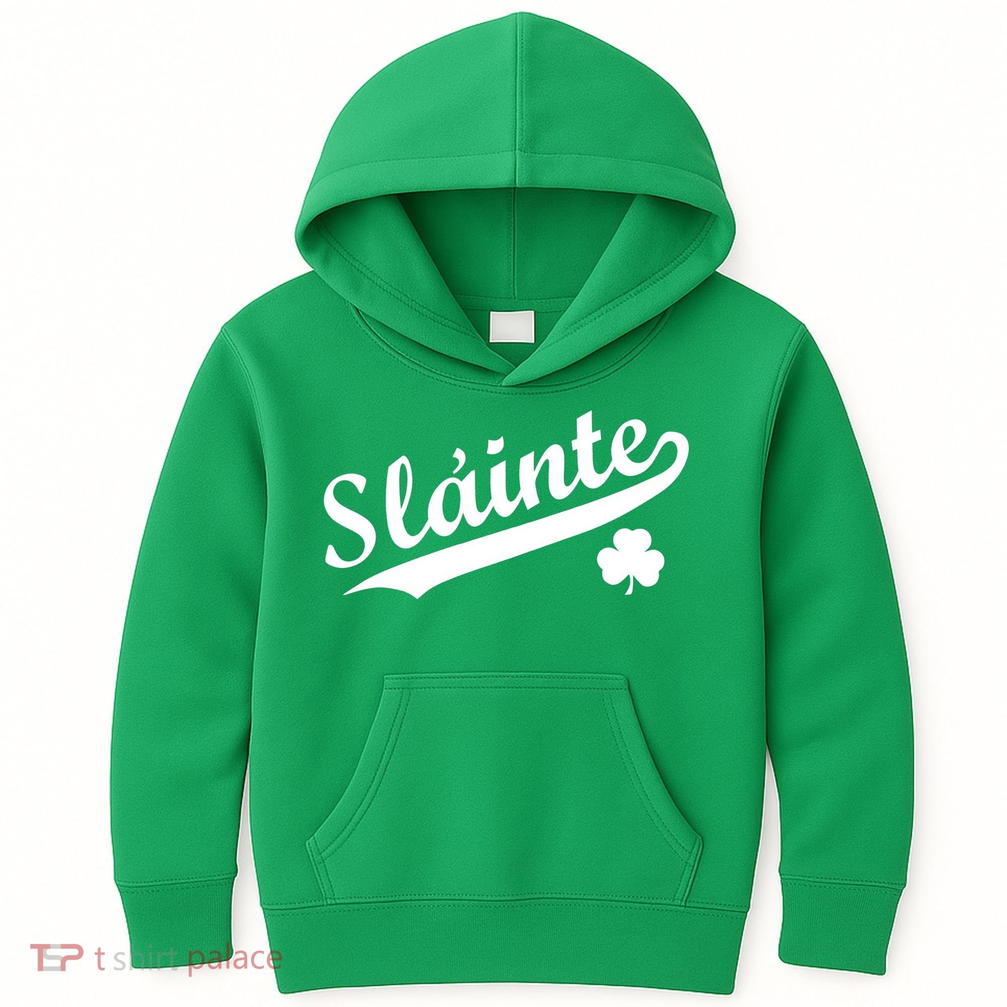 Team Slainte Irish Clover St. Patrick's Day Kids Hoodie