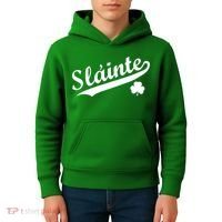 Team Slainte Irish Clover St. Patrick's Day Kids Hoodie thumb 4