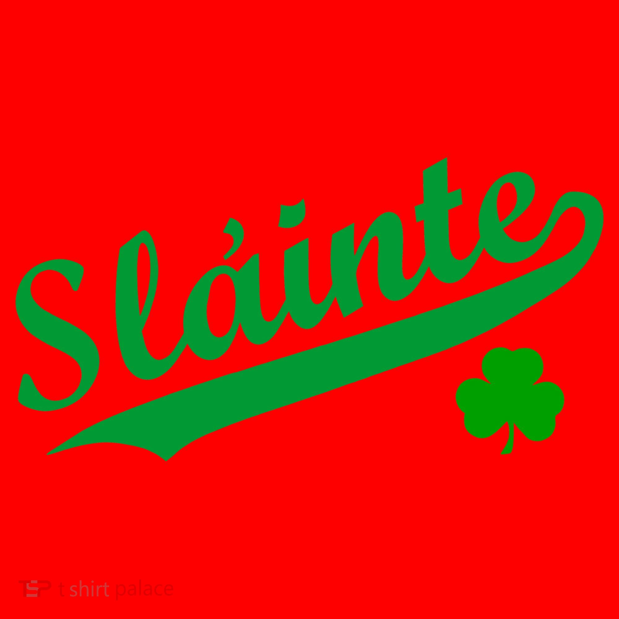 Team Slainte Irish Clover St. Patrick's Day Santa Hat