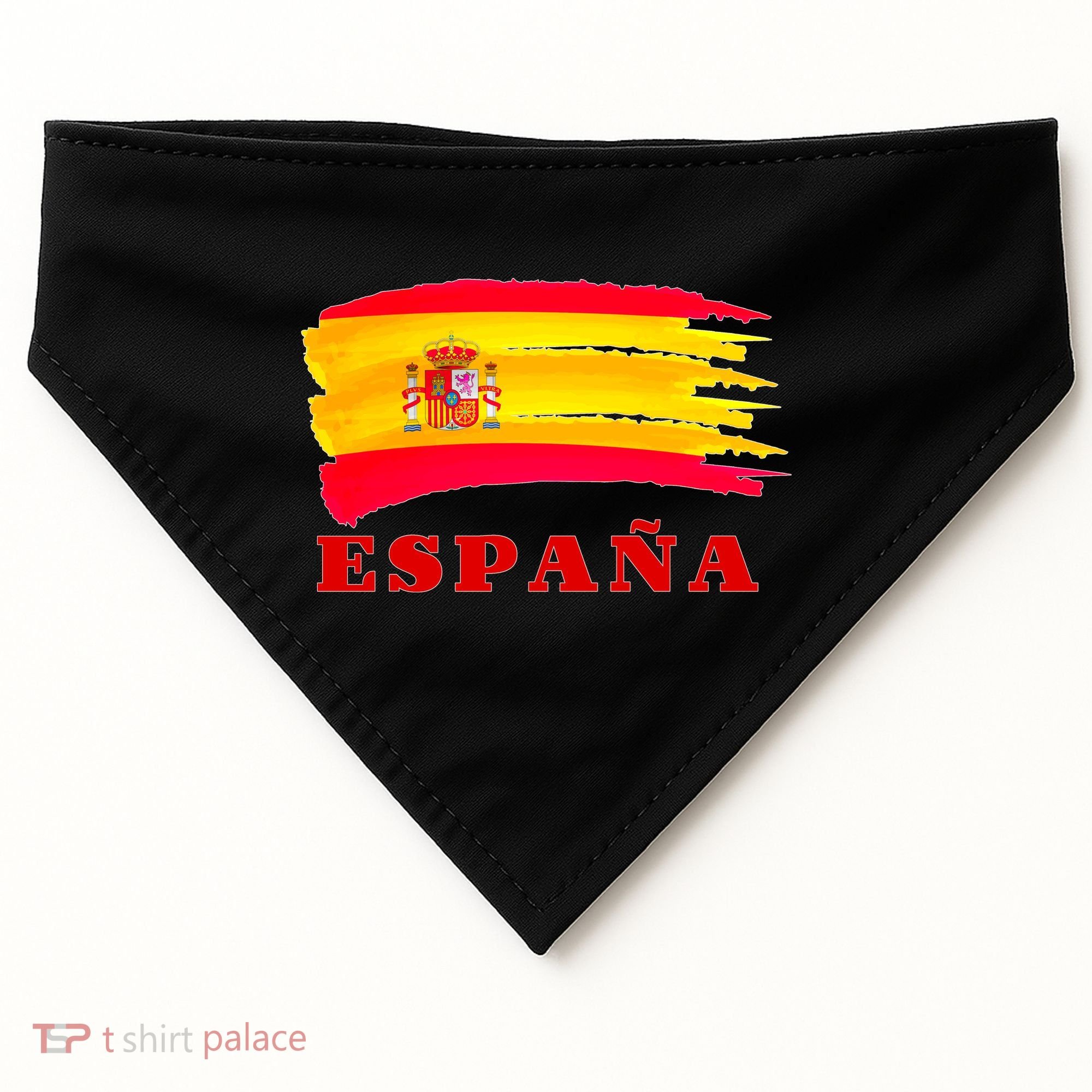 Team Spain Espana Flag USA-Made Doggie Bandana