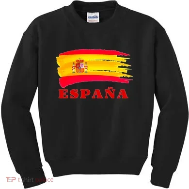 Team Spain Espana Flag Kids Sweatshirt