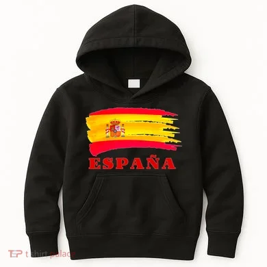 Team Spain Espana Flag Kids Hoodie
