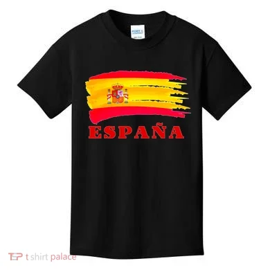 Team Spain Espana Flag Kids T-Shirt